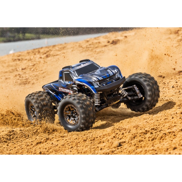 TRAXXAS 90376-4 1/10 STAMPEDE VXL 4X4 TSM - wersja niebieska