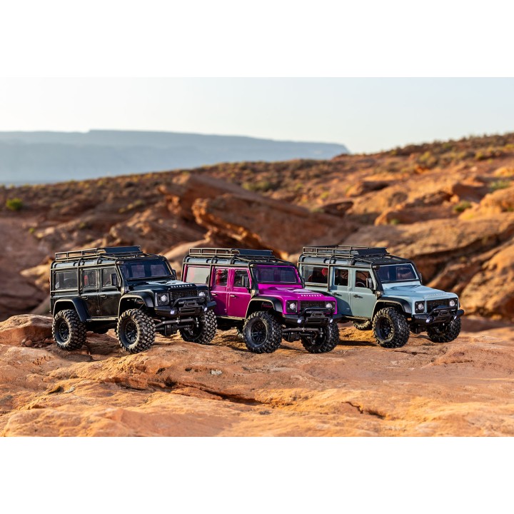 TRAXXAS 97054-1 1/18 TRX-4M DEFENDER - wersja różowa