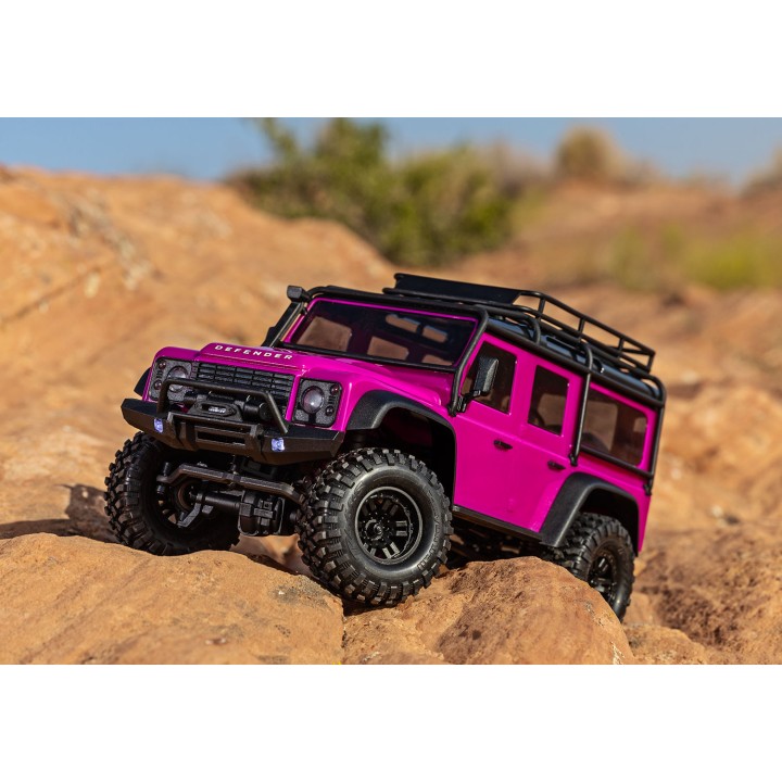 TRAXXAS 97054-1 1/18 TRX-4M DEFENDER - wersja różowa