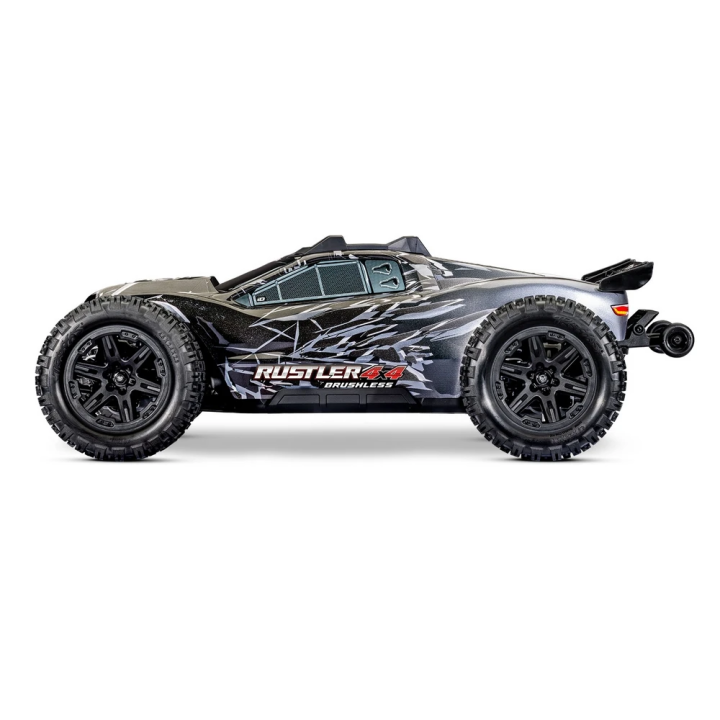 TRAXXAS RUSTLER 4X4 Brushless - wersja czarna