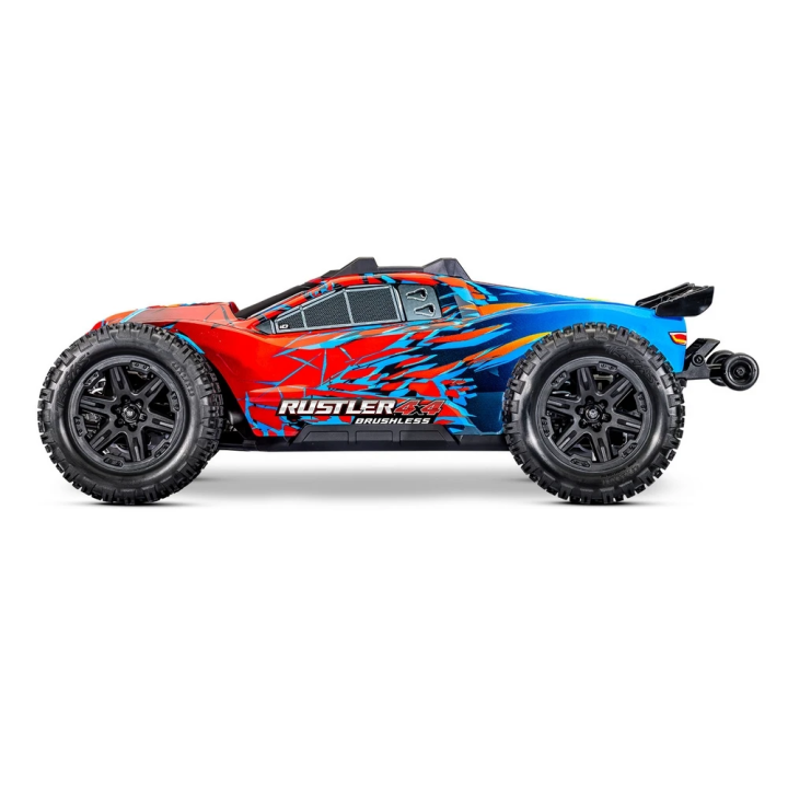 TRAXXAS RUSTLER 4X4 Brushless - wersja czerwona
