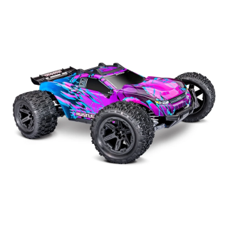 TRAXXAS RUSTLER 4X4 Brushless - wersja purpurowa