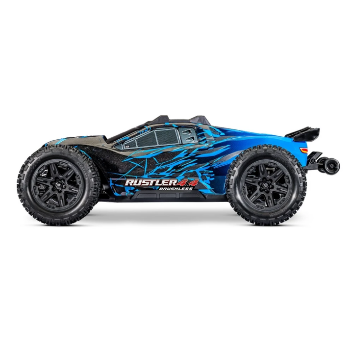 TRAXXAS RUSTLER 4X4 Brushless - wersja niebieska