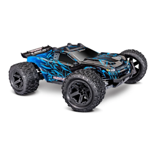 TRAXXAS RUSTLER 4X4 Brushless - wersja niebieska