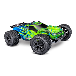 TRAXXAS RUSTLER 4X4 Brushless - wersja zielona